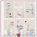 AquaFlow – Fonte Bebedouro Automática 3,2L para Gatos e Cães, Filtragem Avançada e Água Sempre Fresca