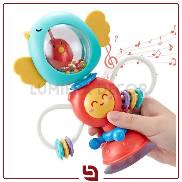 BabyWings Spinner – Brinquedo Sensorial de Ventosa e Girador para Bebês