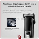 ShaveMaster Kemei – Barbeador Elétrico 4 em 1 Recarregável para Barba, Cabelo e Nariz