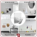 BlackMirror Hook – Gancho Adesivo de Parede em Aço Inox para Banheiro, Cozinha e Quarto