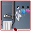 BlackMirror Hook – Gancho Adesivo de Parede em Aço Inox para Banheiro, Cozinha e Quarto