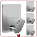 BlackMirror Hook – Gancho Adesivo de Parede em Aço Inox para Banheiro, Cozinha e Quarto