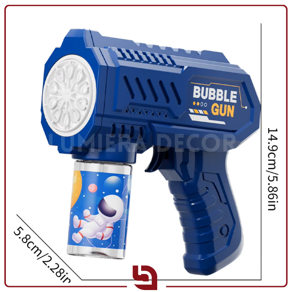 BubbleBlitz – Pistola Automática de Bolhas de Sabão