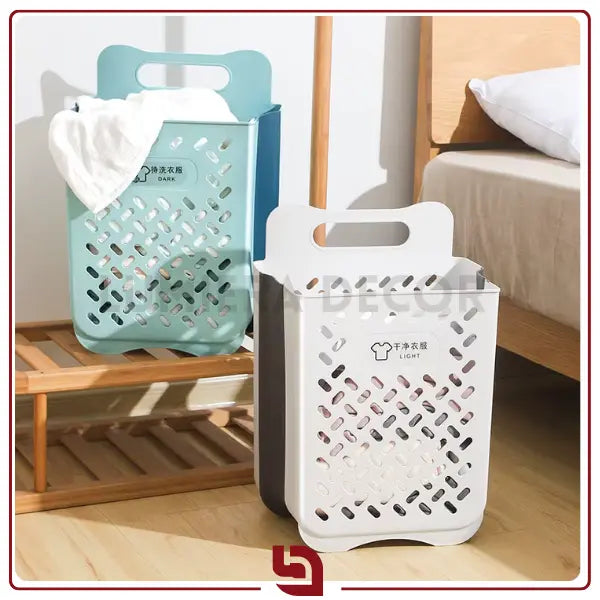 Cesto Flex Organizer – Cesto de Roupa Suja Dobrável e Multifuncional