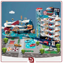 DinoRail City – Mega Pista Ferroviária com Dinossauro, Elevador, Estacionamento e 4 Carrinhos