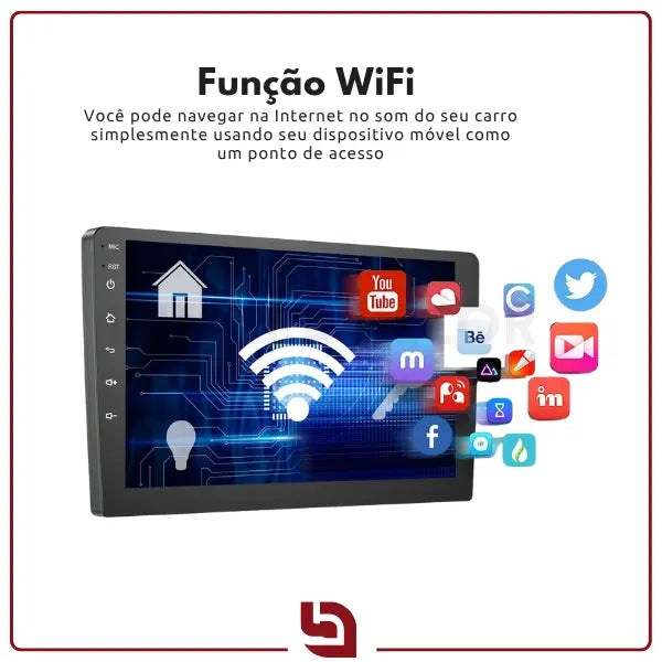 DriveSmart 9 – Central Multimídia Automotiva 9” com CarPlay, Android Auto e Wi-Fi