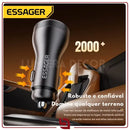 Essager SmartVolt 100W – Carregador Veicular USB-C PD 45W + Voltímetro Digital Real-Time