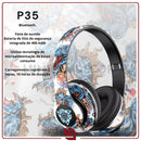 GraffitiSound – Headphone Bluetooth Estampado, Esportivo e Iluminado