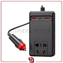 Inversor Automotivo 150W – Conversor Universal 12V/24V para 110V/220V com USB