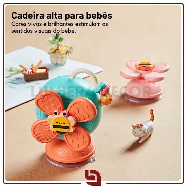 SnailBee Spinner – Brinquedo Sensorial de Ventosa Caracol para Bebês