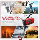 StormRadio 3-em-1 – Rádio de Emergência Solar, Lanterna LED e Power Bank