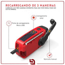StormRadio 3-em-1 – Rádio de Emergência Solar, Lanterna LED e Power Bank