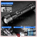 TactLight Pro – Lanterna Tática LED Recarregável Zoom Telescópico, Alta Potência e Corpo em Alumínio