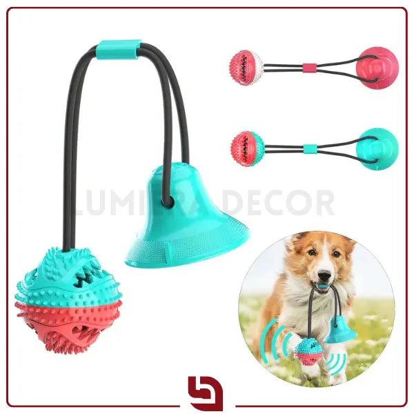 TugBall Pro – Brinquedo Interativo de Sucção e Mastigação para Cães