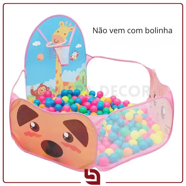 ZooFun Play – Cercadinho Playground Dobrável com Piscina de Bolinhas